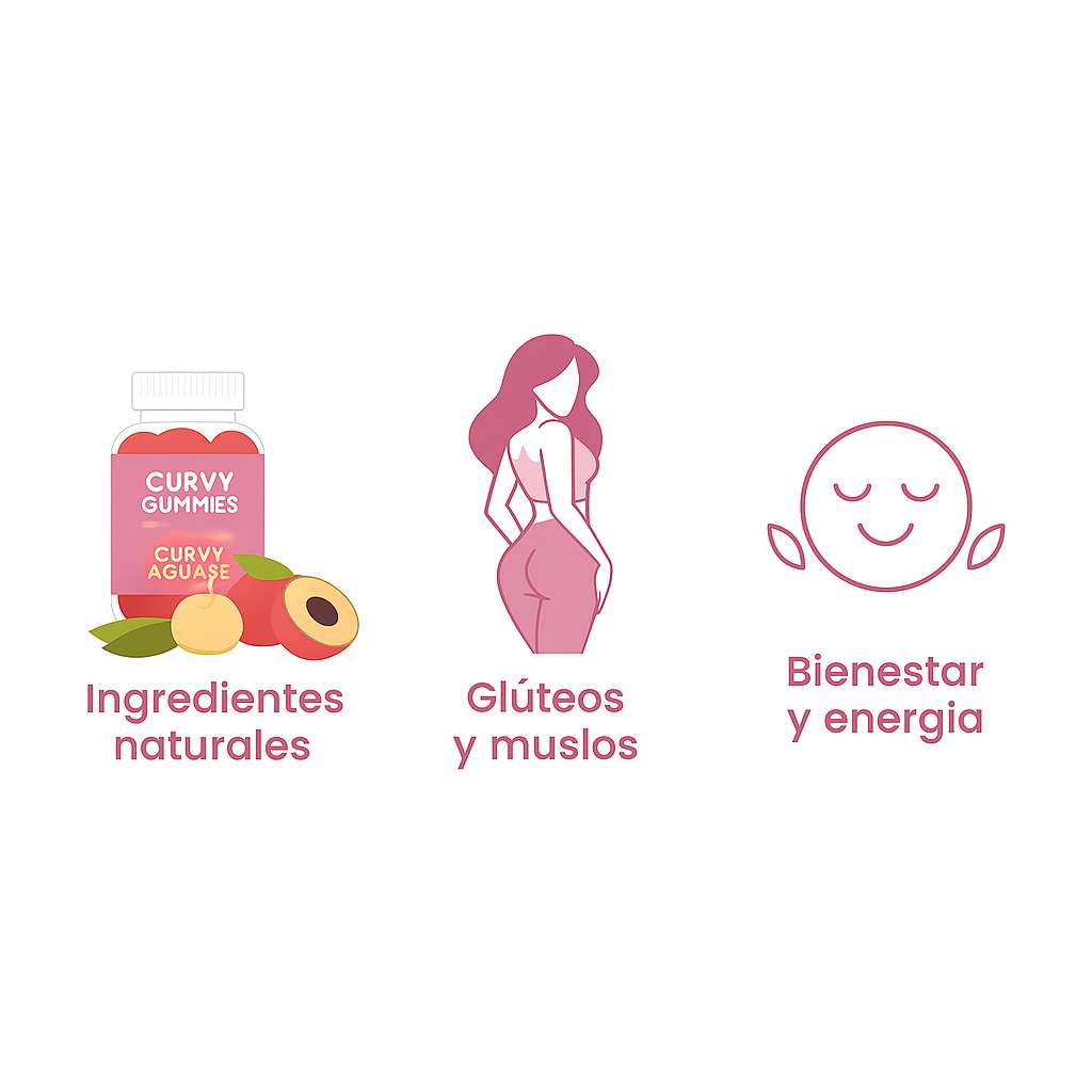 🍑 Curvy Gummies™ x60 | Estimula glúteos, cadera y piernas de forma natural