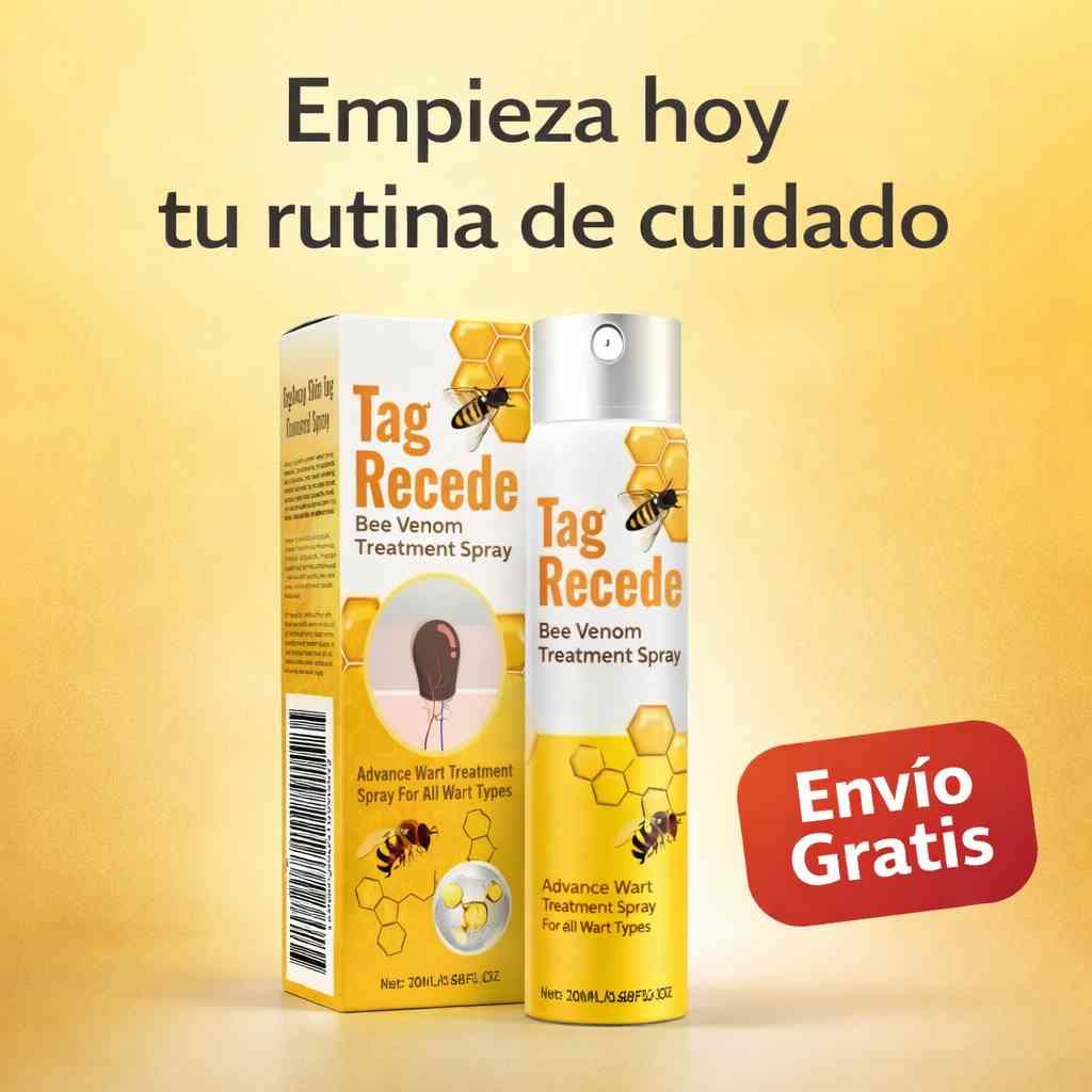 🐝 TAG RECEDE™ SPRAY PARA ELIMINAR VERRUGAS NATURALMENTE - Mejora visiblemente la apariencia