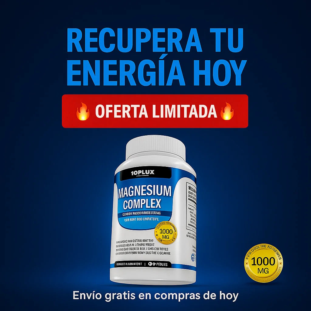 Magnesium Complex Premium — Descanso Profundo, Controla Insulina y Recupera Energía