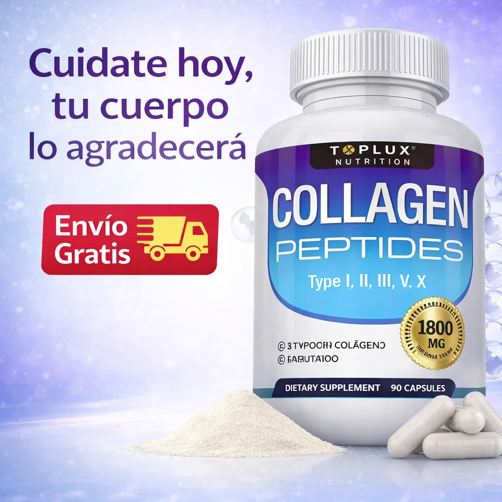 Colageno Peptidos 5 en 1 – Fuerza, Elasticidad y Renovacion Diaria para tu Cuerpo +35