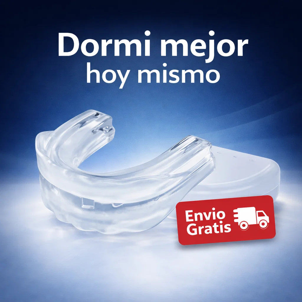 DISPOSITIVO BUCAL ANTIRRONQUIDOS - Duerme profundo desde la primera noche y despierta con energia real