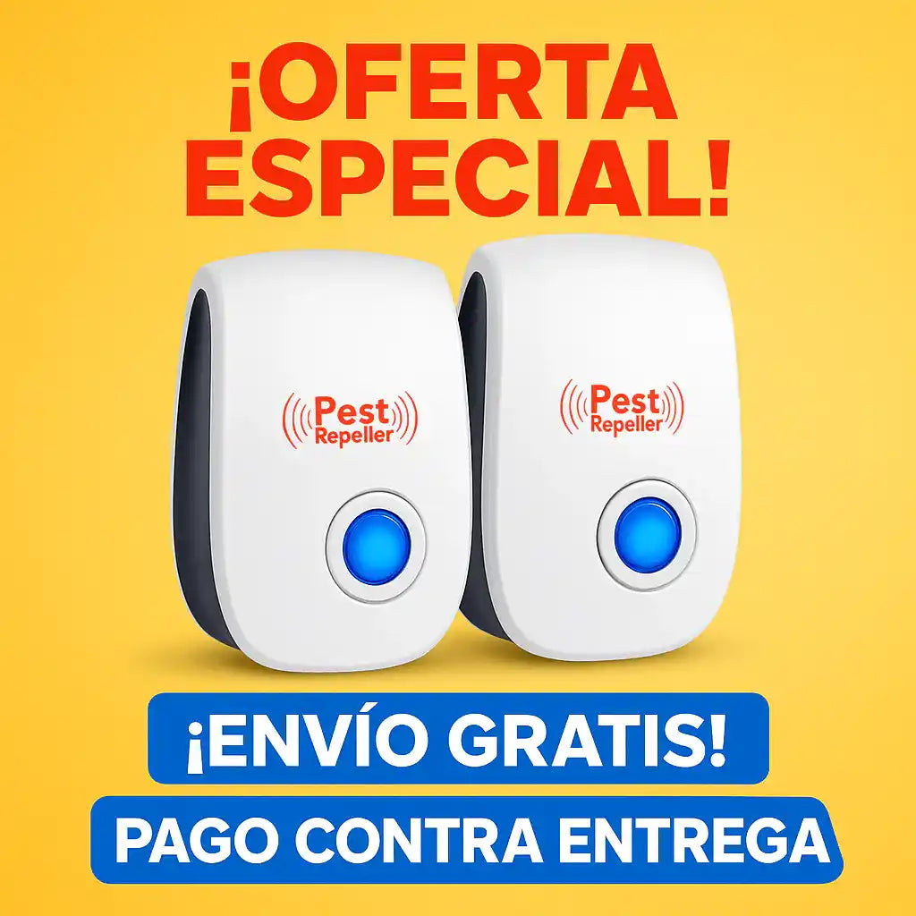 🎁 2x1 Repelente Ultrasónico | Libre de Plagas, Libre de Preocupaciones