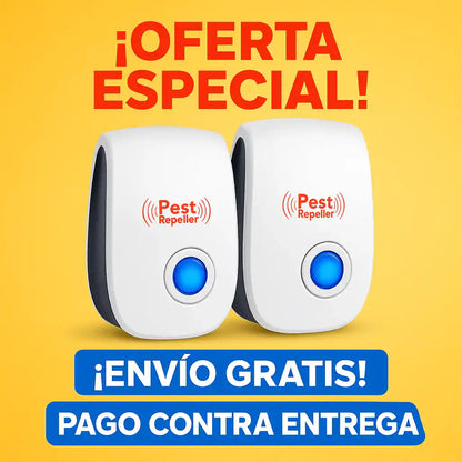 🎁 2x1 Repelente Ultrasónico | Libre de Plagas, Libre de Preocupaciones