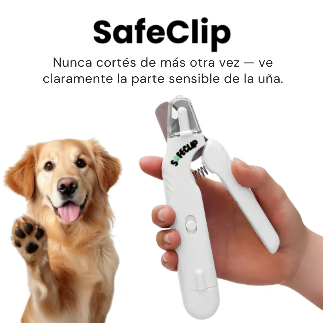 SafeClip™ – El Cortaúñas Inteligente con LED para Cortes Seguros y Sin Miedo en Tu Mascota