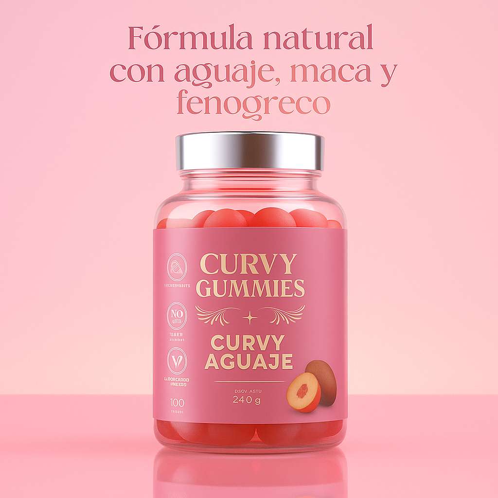 🍑 Curvy Gummies™ x60 | Estimula glúteos, cadera y piernas de forma natural