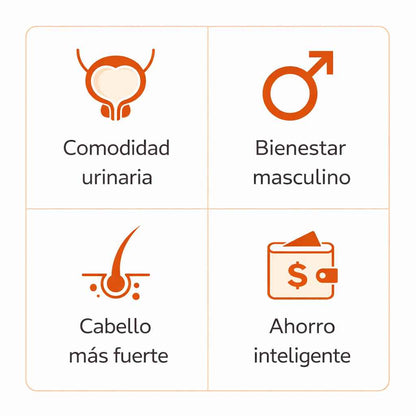 Pumpkin Seed Oil + Saw Palmetto - Apoyo natural para prostata, sistema urinario y fuerza capilar diaria