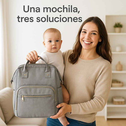 👶 Pañalera 3 en 1 – Mochila, Cuna y Cambiador Práctica y Portátil