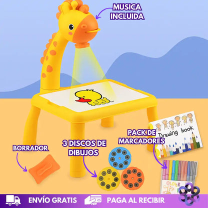 Mesa de Dibujo con Proyector KidPro™ | Despierta el Artista que Lleva Tu Hijo Adentro