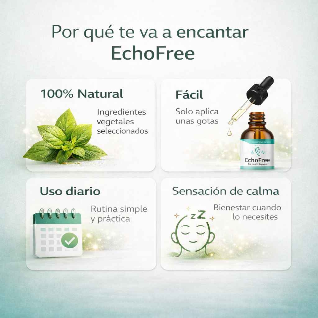 EchoFree – Gotas Naturales para el Bienestar Auditivo Diario