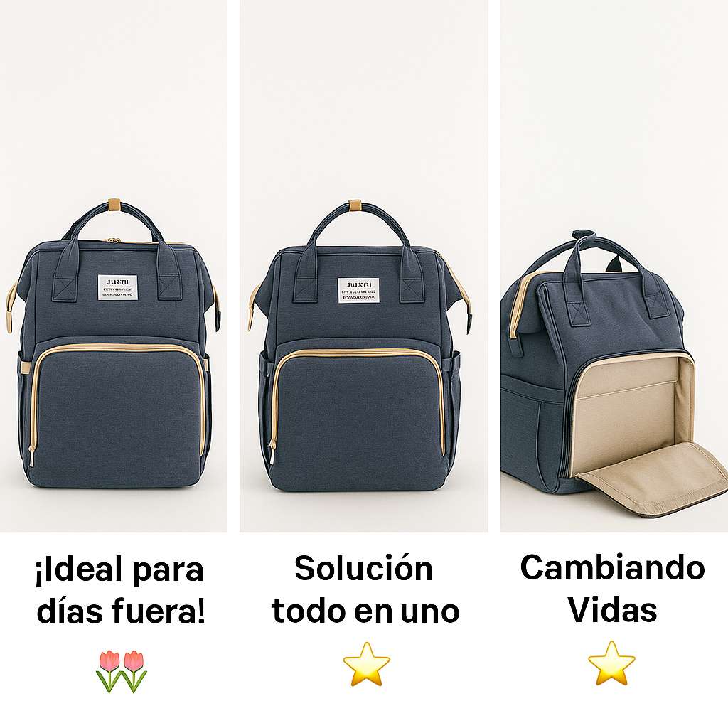 👶 Pañalera 3 en 1 – Mochila, Cuna y Cambiador Práctica y Portátil