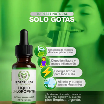 Clorofila Benevolent™ | Desintoxica Tu Cuerpo Naturalmente y Recupera Tu Energía