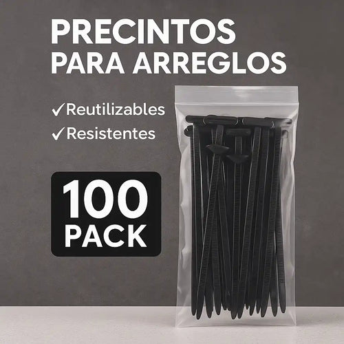 Kit x100 Cinchos Plásticos de Reparación Instantánea | Sin Herramientas ni Mecánico