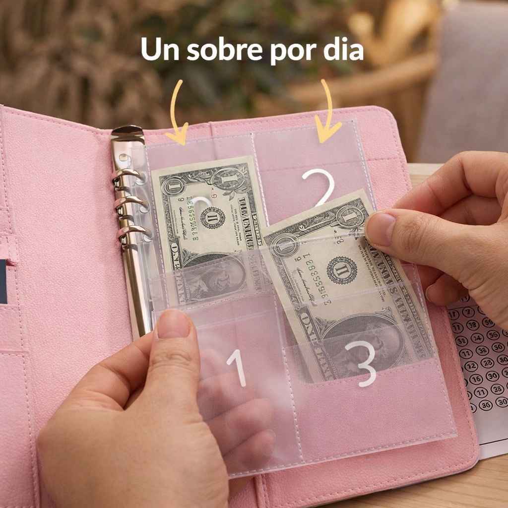 💰 Reto de Ahorro 100 Días – Organizador de Sobres Inteligente