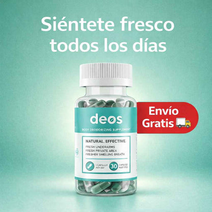 DEOS – Desodorante Interno Natural que Elimina el Mal Olor Desde la Raiz