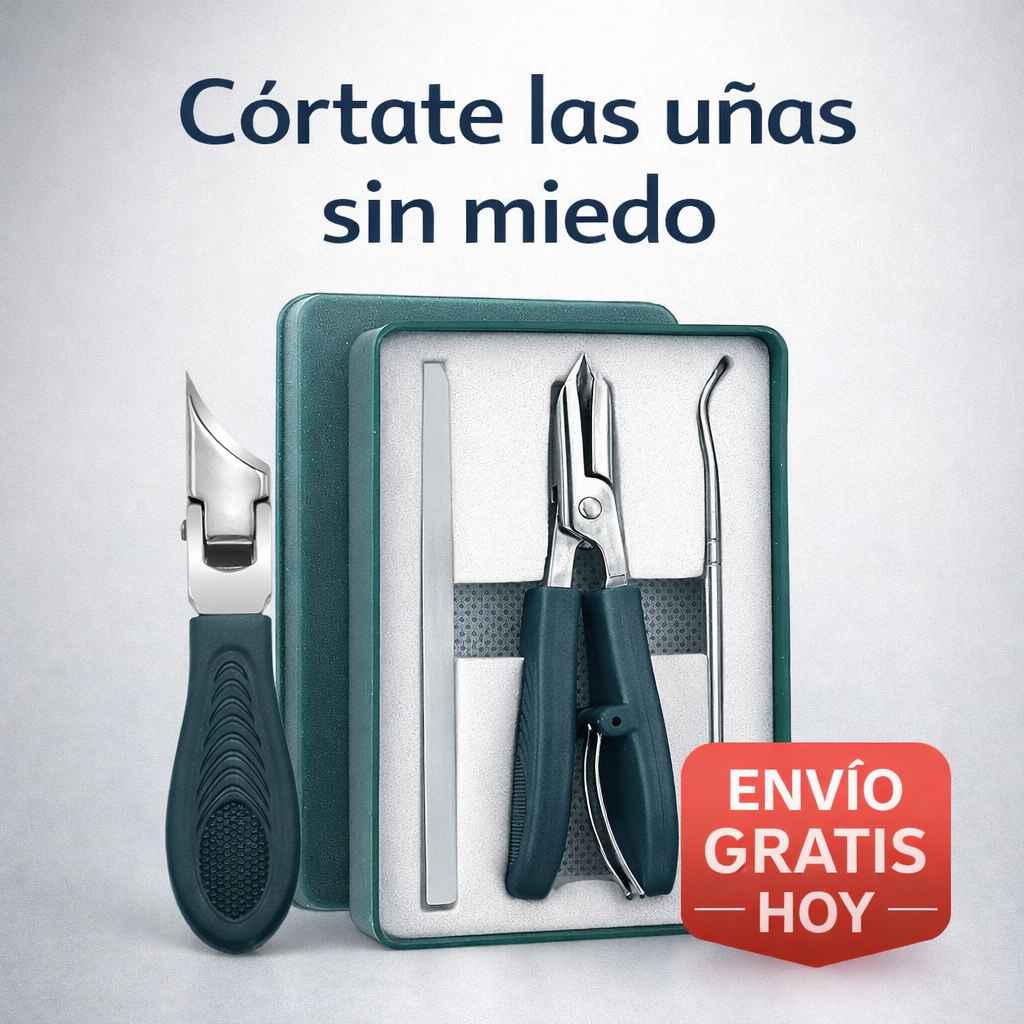 Kit de 3 Cortaúñas en Ángulo para Uñas Encarnadas o Gruesas | SeniorClip™