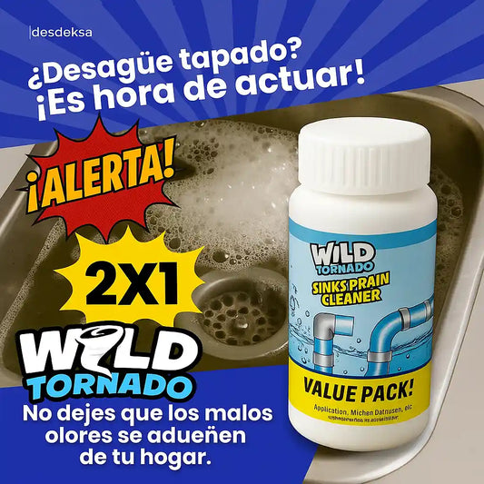 🎁 2x1 Wild Tornado™ Polvo | Adiós malos olores y atascos