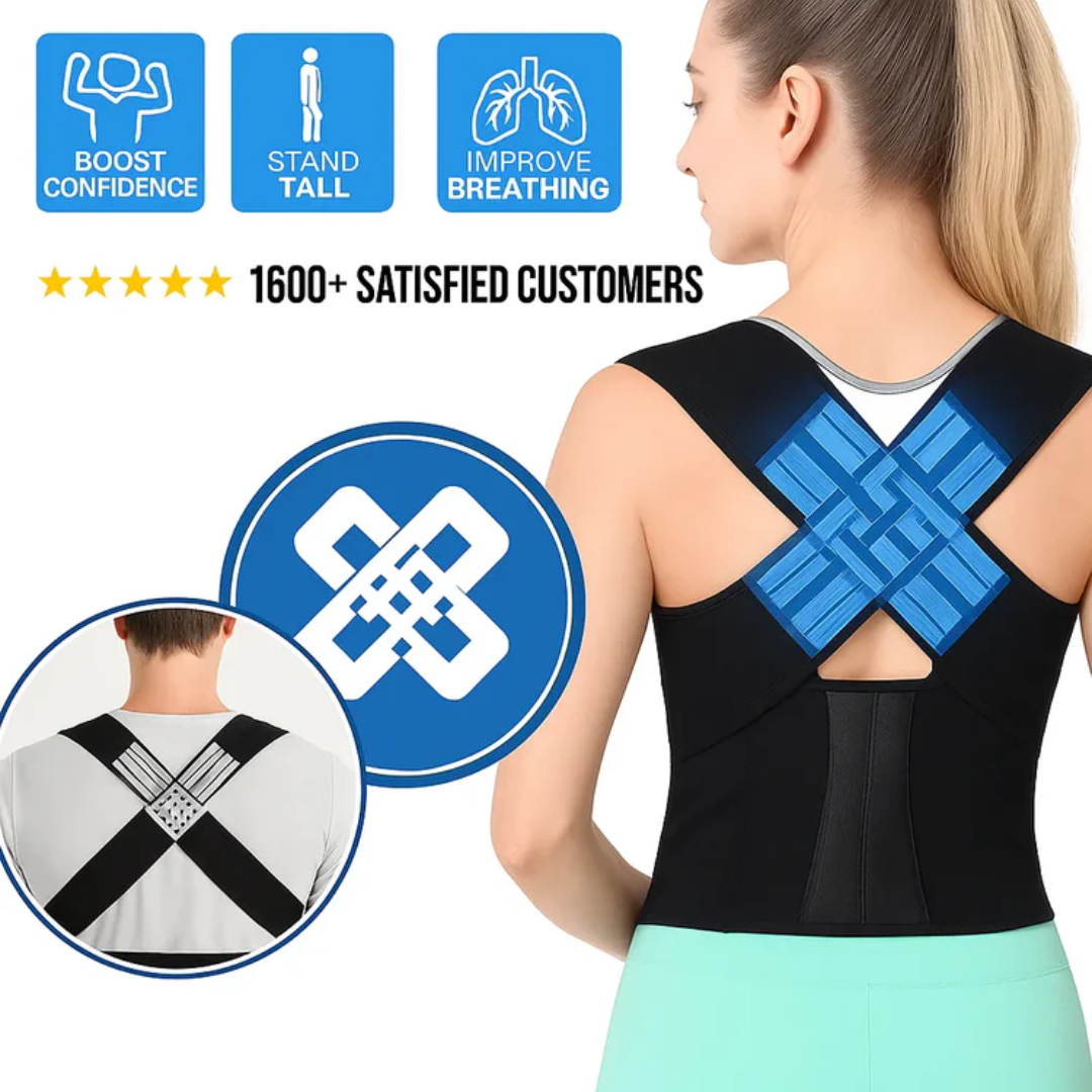 Chaleco Corrector de Postura Moldeador Unisex | Alivia Dolor, Corrige Espalda y Mejora Tu Figura