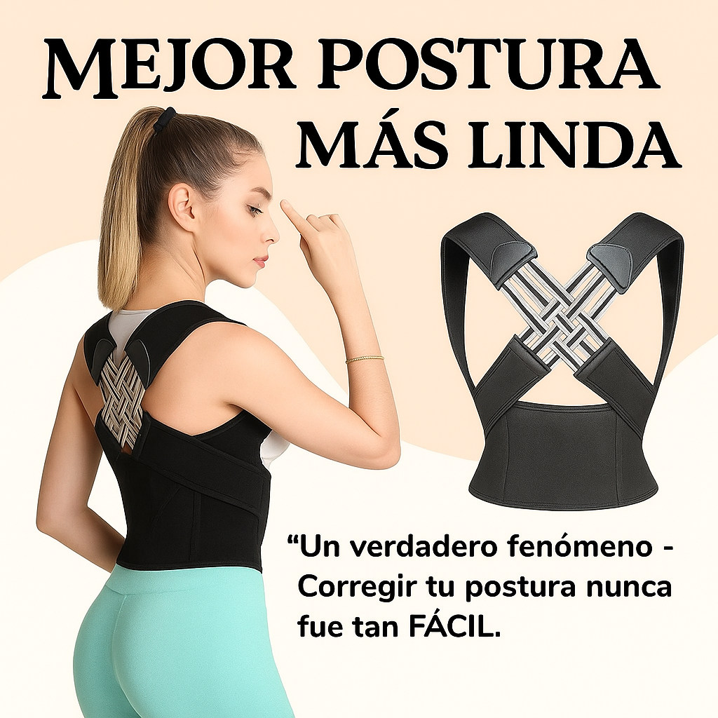 Chaleco Corrector de Postura Moldeador Unisex | Alivia Dolor, Corrige Espalda y Mejora Tu Figura