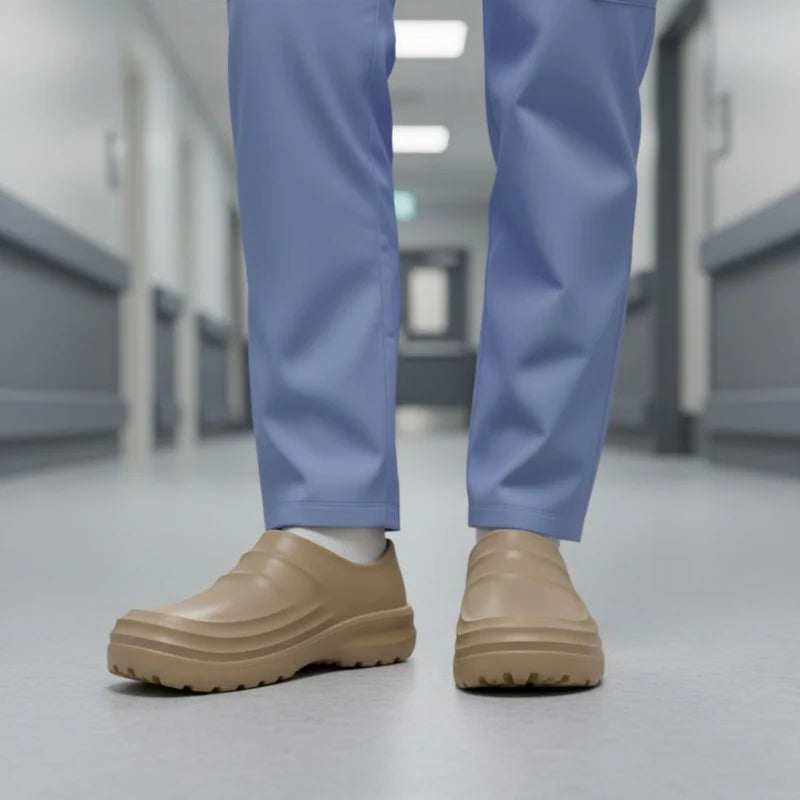 Zuecos Ergonómicos Antideslizantes — Comodidad real para trabajar todo el día