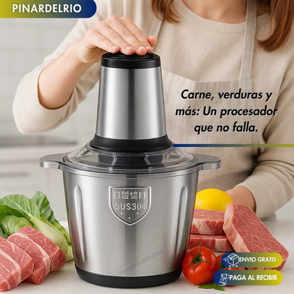 Procesador de Alimentos Eléctrico 2l MaxiPica™ | Picá en Segundos y Ahorra Tiempo y Energía