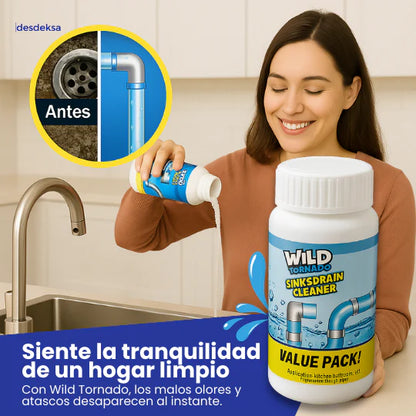 🎁 2x1 Wild Tornado™ Polvo | Adiós malos olores y atascos