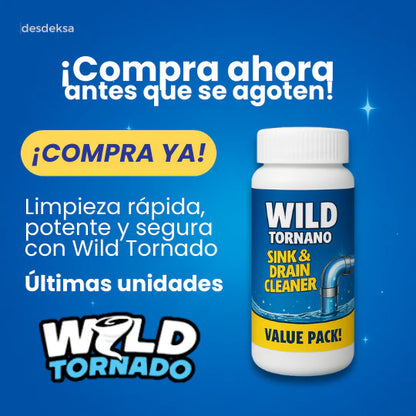 🎁 2x1 Wild Tornado™ Polvo | Adiós malos olores y atascos