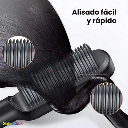 Liso Radiante™ | Cepillo Alisador Antifrizz 2 en 1: peina y alisa al instante - EL ORIGINAL
