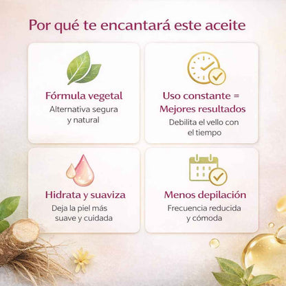 Aceite Cyperus Rotundus – Reduce el crecimiento del vello de forma natural y progresiva