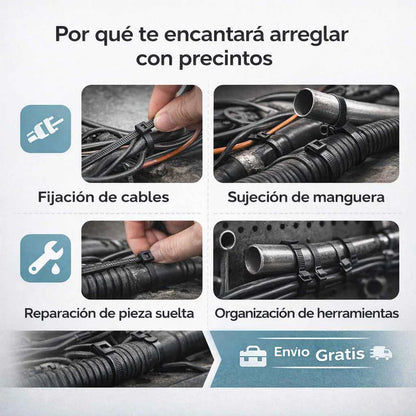 Kit x100 Precintos de Reparación Rápida para Autos | FixTie™