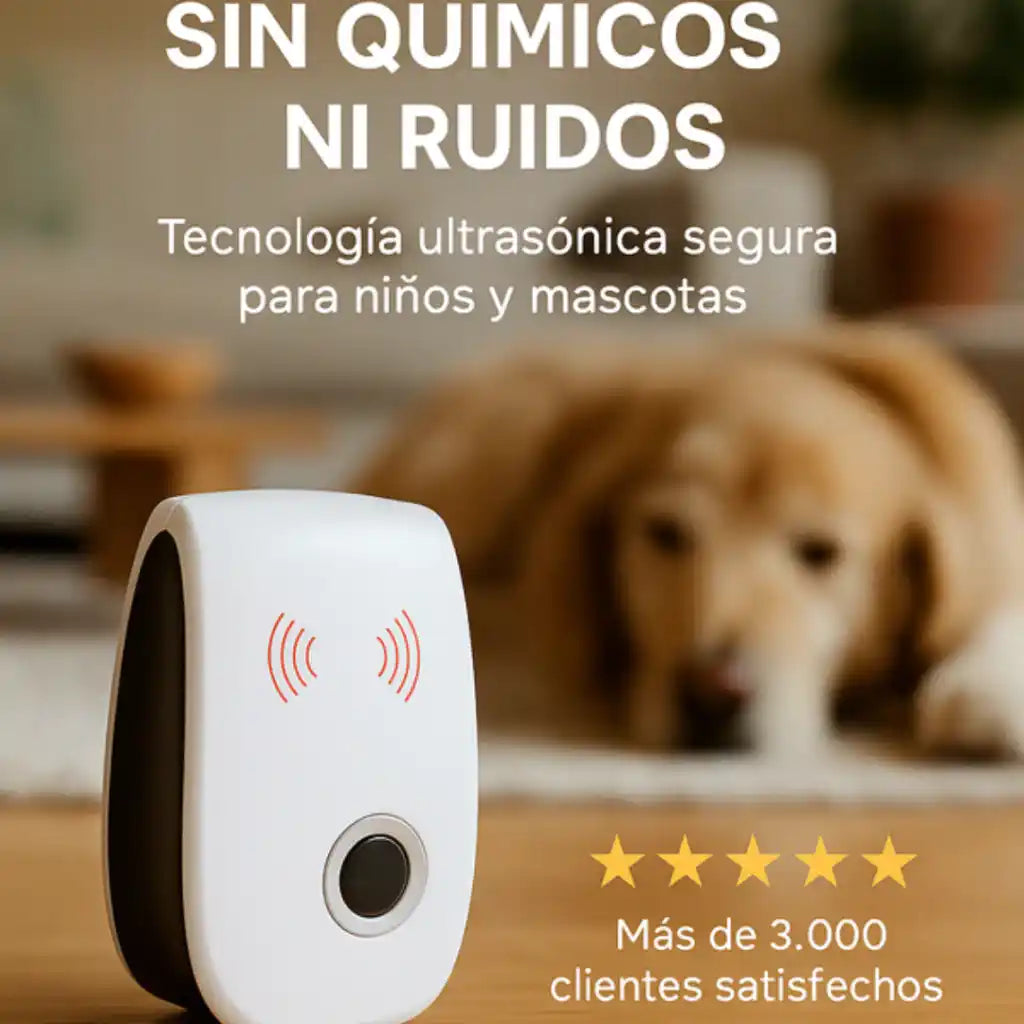 🎁 2x1 Repelente Ultrasónico | Libre de Plagas, Libre de Preocupaciones