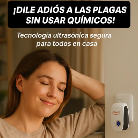 🎁 2x1 Repelente Ultrasónico | Libre de Plagas, Libre de Preocupaciones