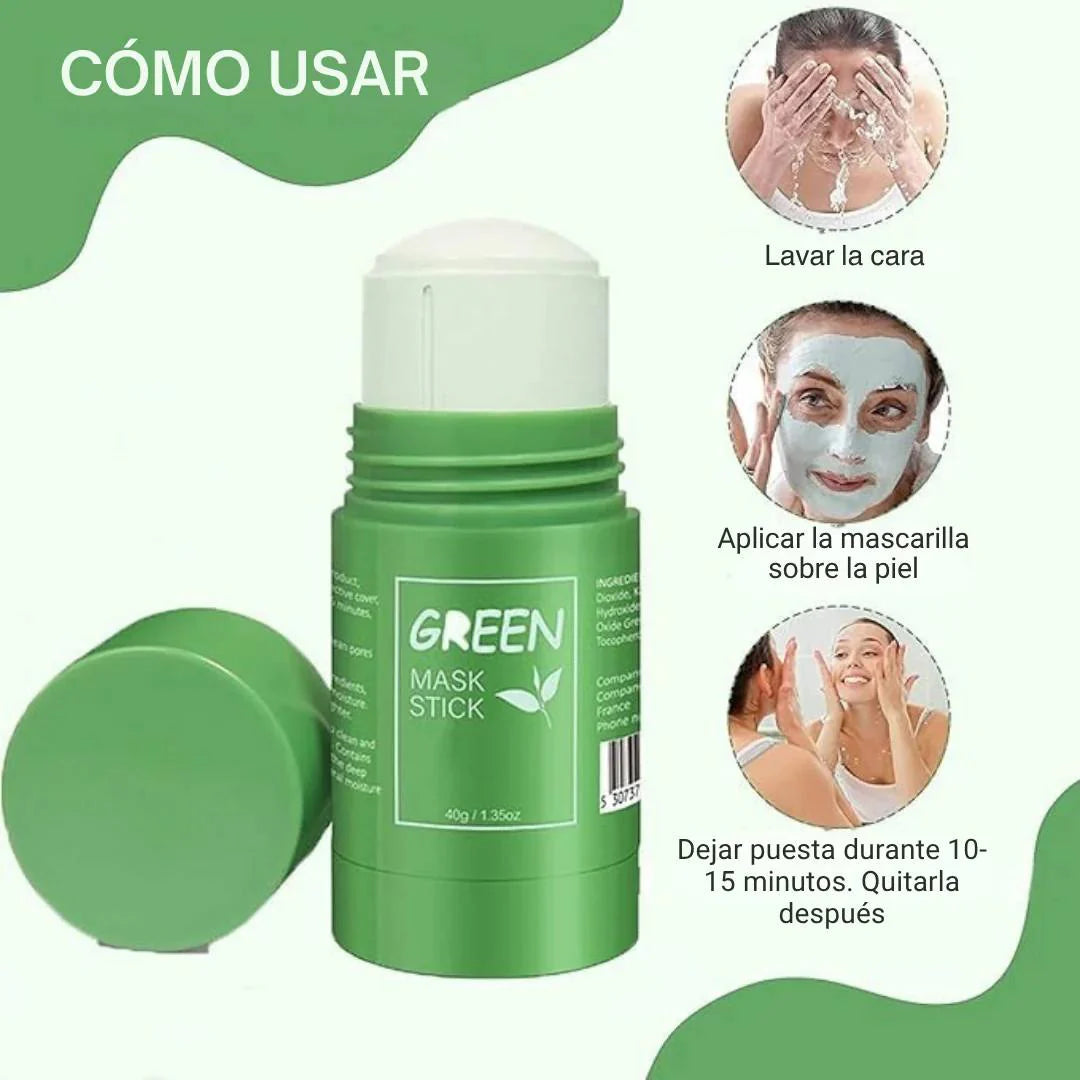 🎁 PROMO 3x1 Green Mask Stick™ | Mascarilla en Barra con Té Verde