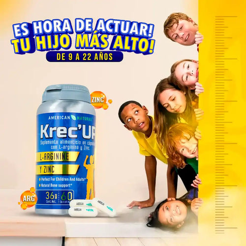 KrecUp® | El Suplemento Natural que Apoya el Crecimiento y Desarrollo de tus Hijos