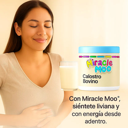 🥛 MIRACLE MOO® – Suplemento para Sentirte más Liviana y con Energía