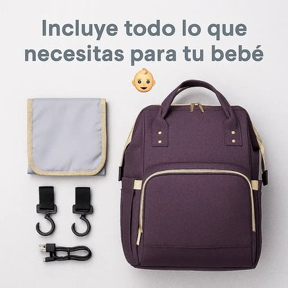 👶 Pañalera 3 en 1 – Mochila, Cuna y Cambiador Práctica y Portátil