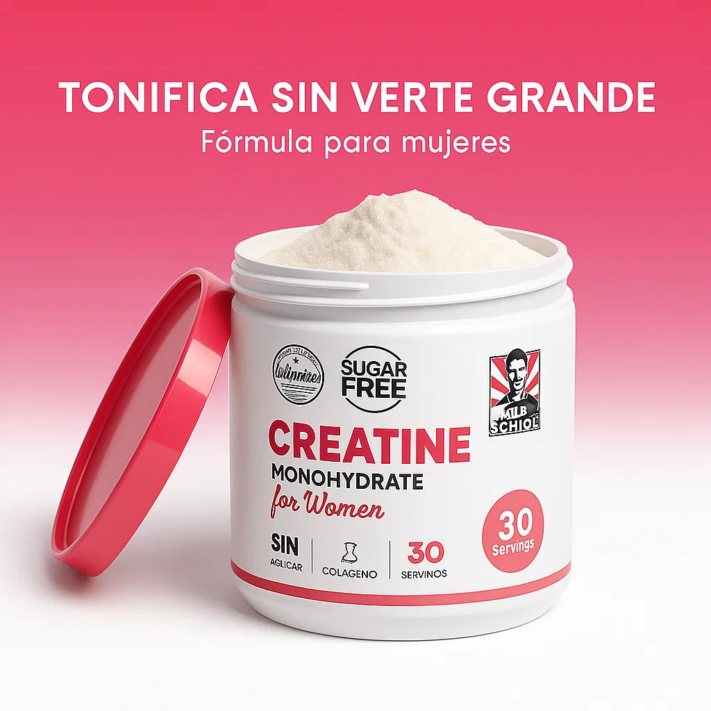 Creatina Monohidratada Premium para Mujeres — Fuerza real sin sacrificar tu figura