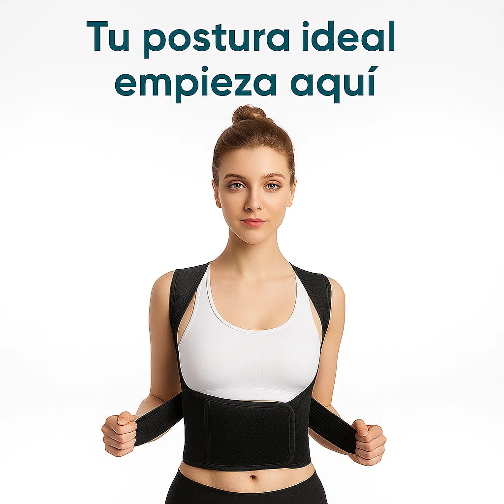 Chaleco Corrector de Postura Moldeador Unisex | Alivia Dolor, Corrige Espalda y Mejora Tu Figura