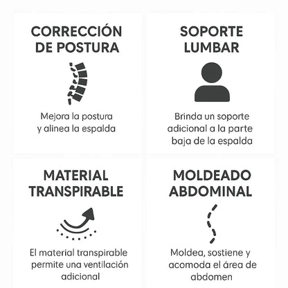 Chaleco Corrector de Postura Moldeador Unisex | Alivia Dolor, Corrige Espalda y Mejora Tu Figura