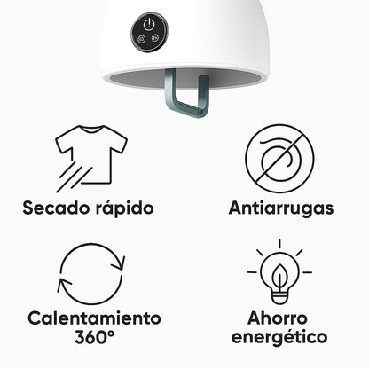 SECADOR DE ROPA PORTATIL PREMIUM — Seca rapido sin dañar tu ropa