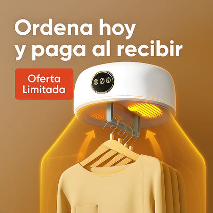 SECADOR DE ROPA PORTATIL PREMIUM — Seca rapido sin dañar tu ropa