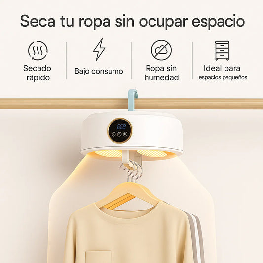 SECADOR DE ROPA PORTATIL PREMIUM — Seca rapido sin dañar tu ropa