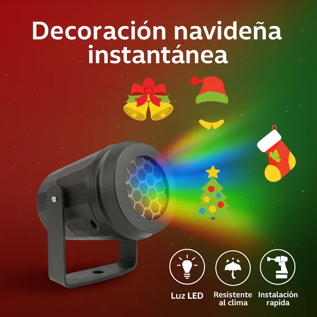 🎄 PROYECTOR NAVIDEÑO LED 2026 – Decoración Instantánea Para Tu Hogar