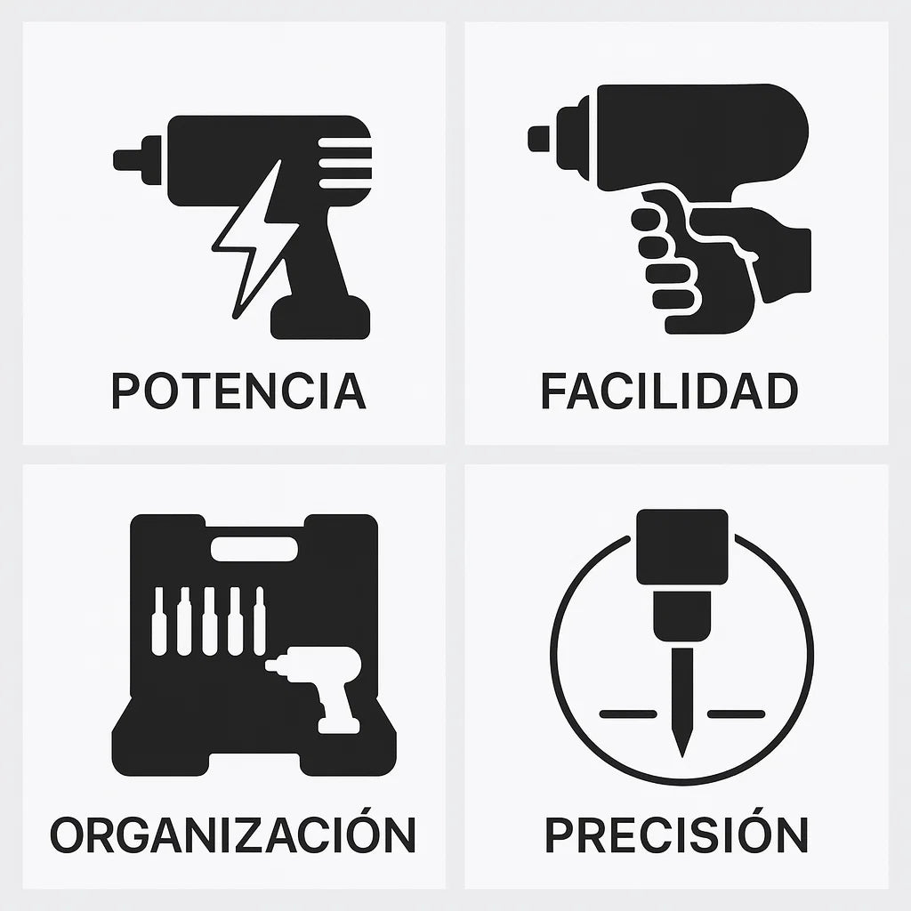 🛠️ DESTORNILLADOR INALÁMBRICO 47 PIEZAS – KIT COMPLETO MULTIUSO