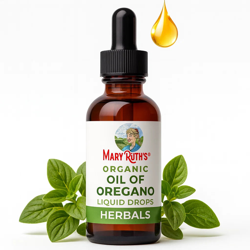 Aceite de Orégano Orgánico MaryRuth’s – Apoyo Herbal para una Digestión Más Ligera y Cómoda