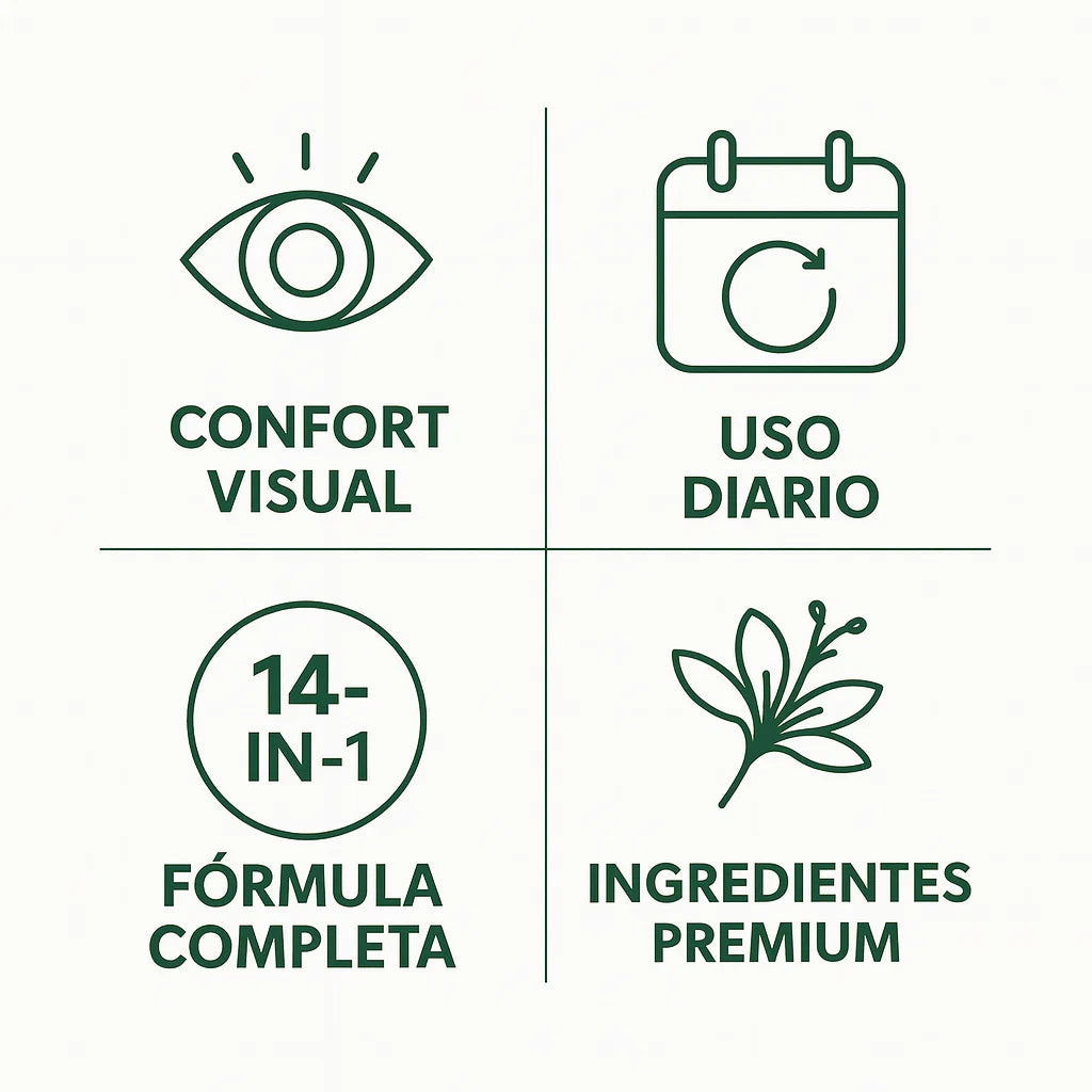 Ever Vision – Fórmula Avanzada 14-en-1 para el Cuidado Diario de la Vista
