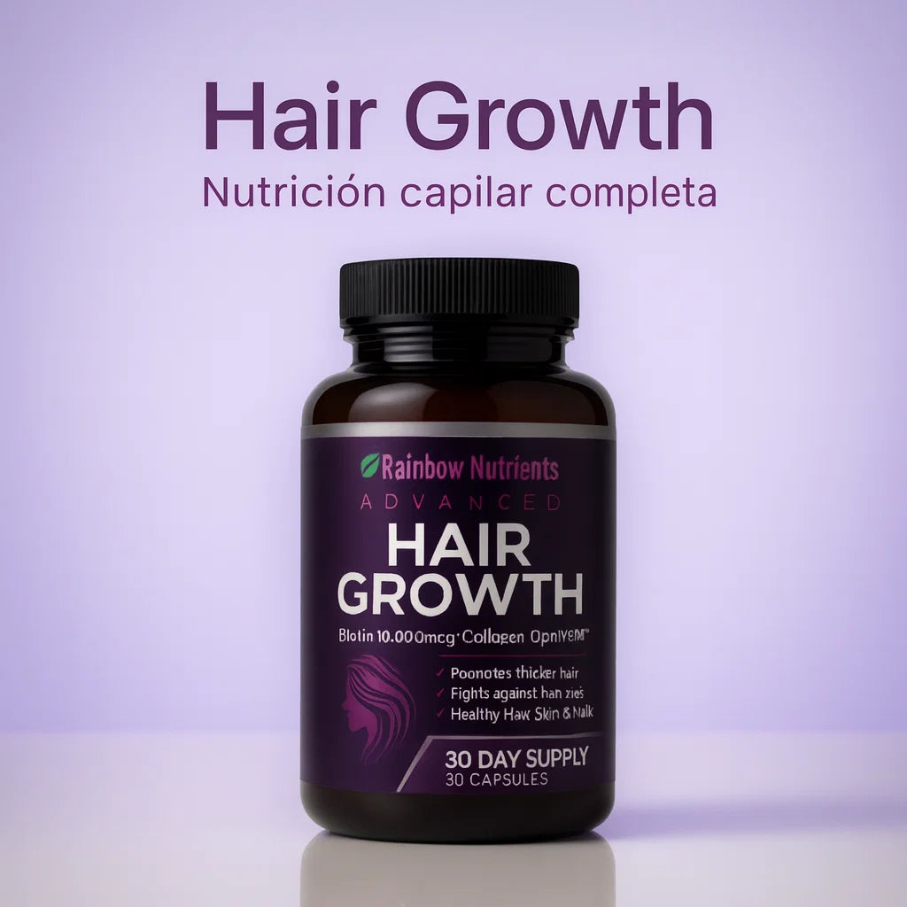 🎁 2x1 Hair Growth Advanced - Apoyo diario para un cabello mas fuerte y saludable