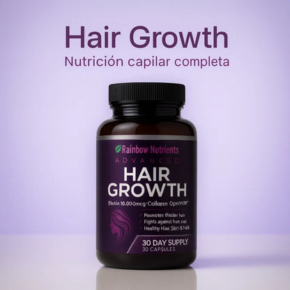 🎁 2x1 Hair Growth Advanced - Apoyo diario para un cabello mas fuerte y saludable