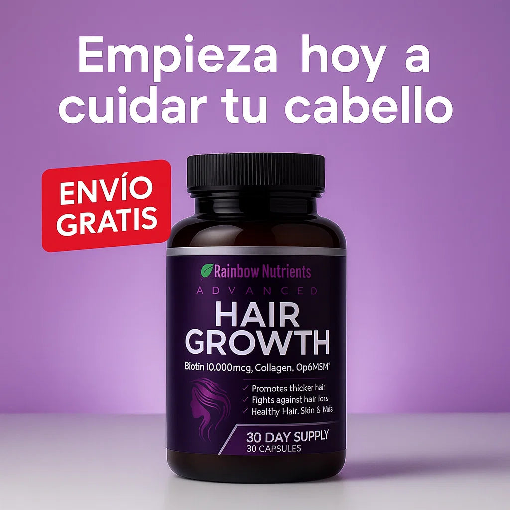 🎁 2x1 Hair Growth Advanced - Apoyo diario para un cabello mas fuerte y saludable