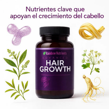 🎁 2x1 Hair Growth Advanced - Apoyo diario para un cabello mas fuerte y saludable