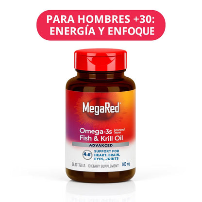 MEGA RED OMEGA 3S – Energía, Vitalidad y Apoyo Hormonal para Hombres